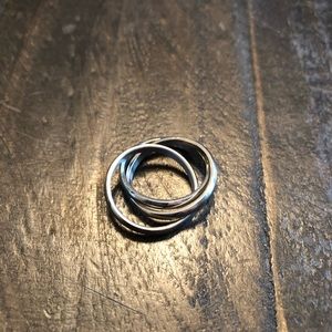 Tiffany silver rolling rings
